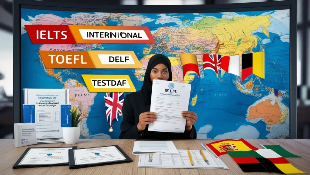 Les tests de langue officiels